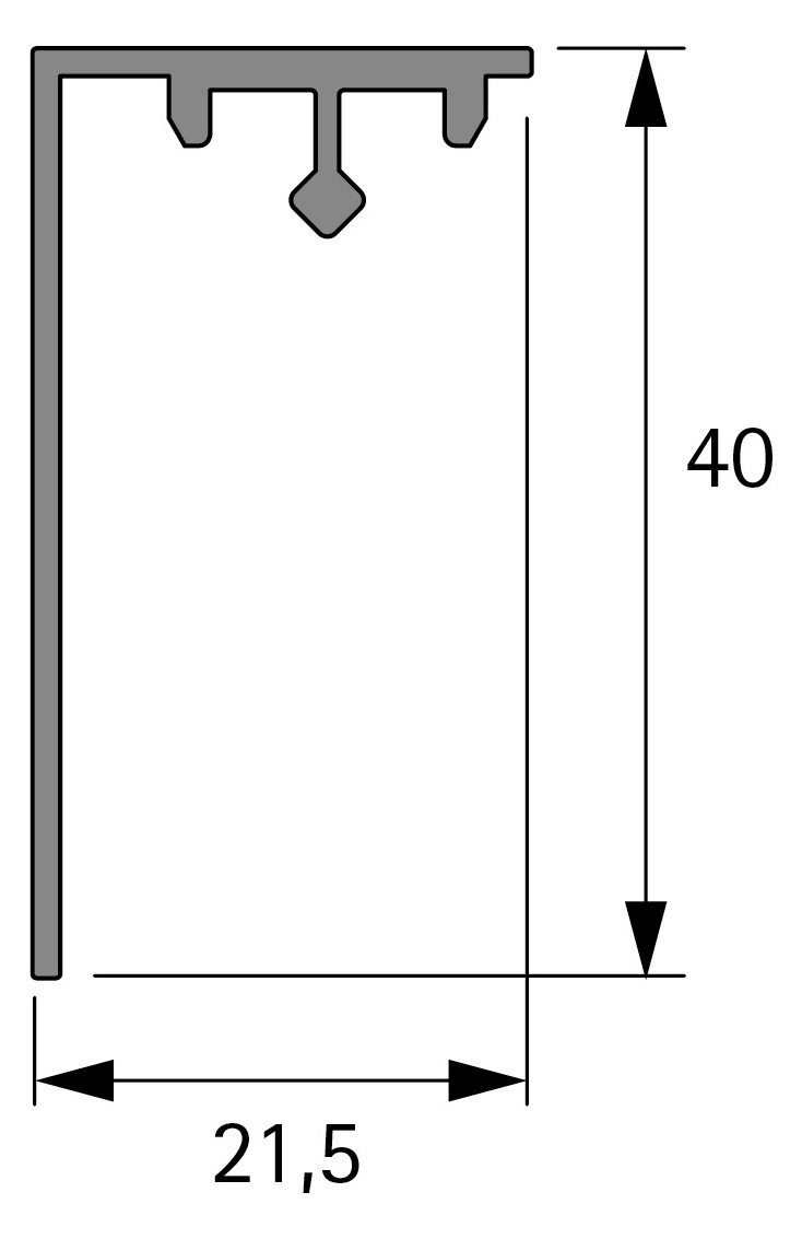 Vermaßte Strichzeichnung