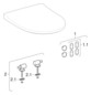 Geberit Wand-Tiefspül-WC iCon 35,5x53cm, geschlossene Form, weiß KeraTect