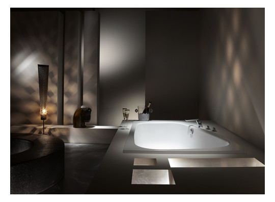 Kaldewei Badewanne PLAZA DUO 190 180x120/80cm, rechts, Griffloch, Perl-Effekt, bahamabeige