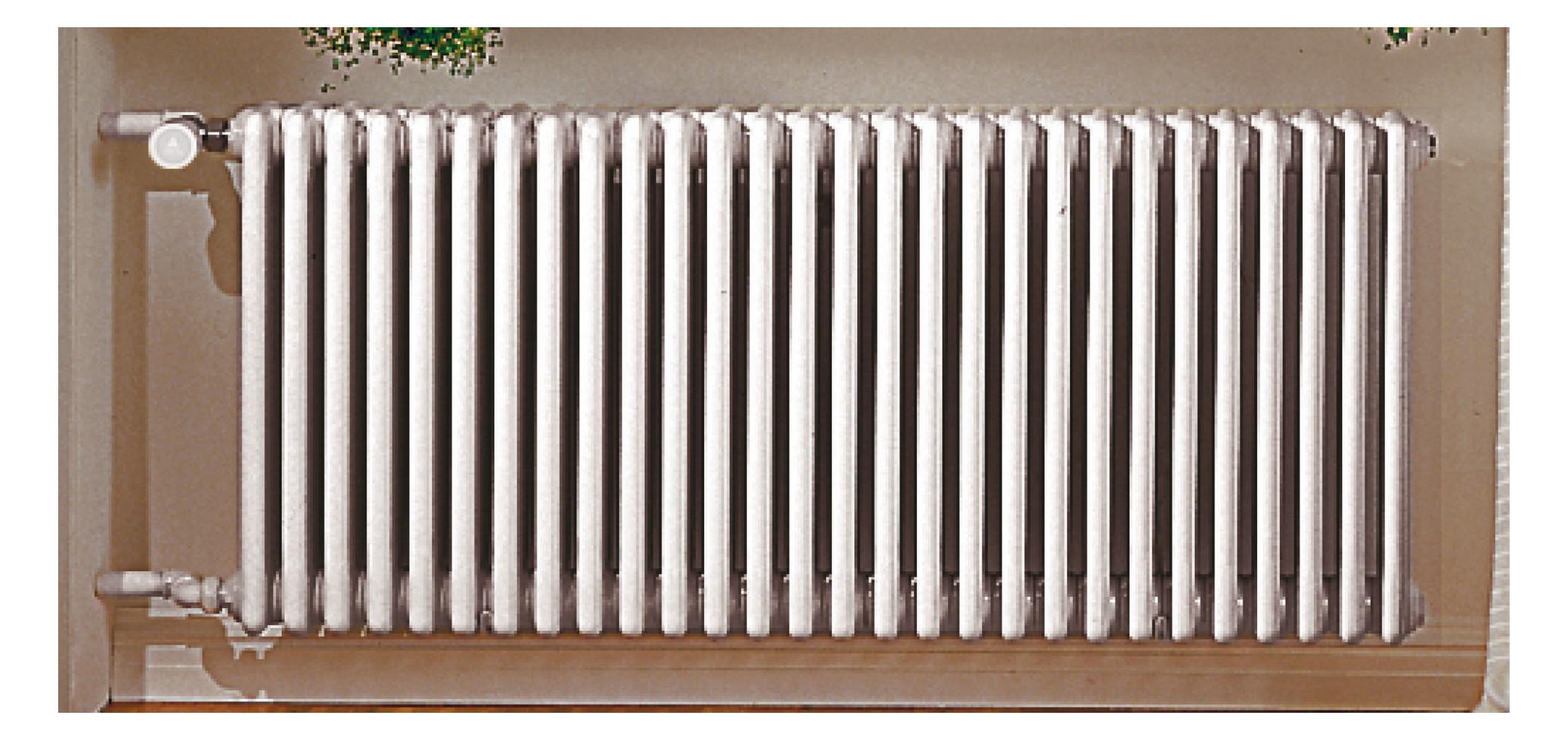 Bemm Austausch-Röhrenradiatoren Aura BT 139 mm, 22 Elemente, Bauhöhe 1065mm, weiß 9016