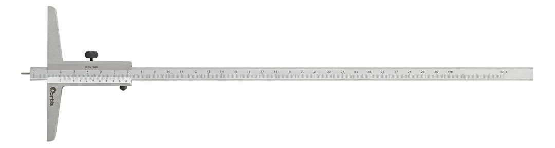 Bild Tiefenmessschieber mit Messstift 300mm 1 /50 FORTIS-0