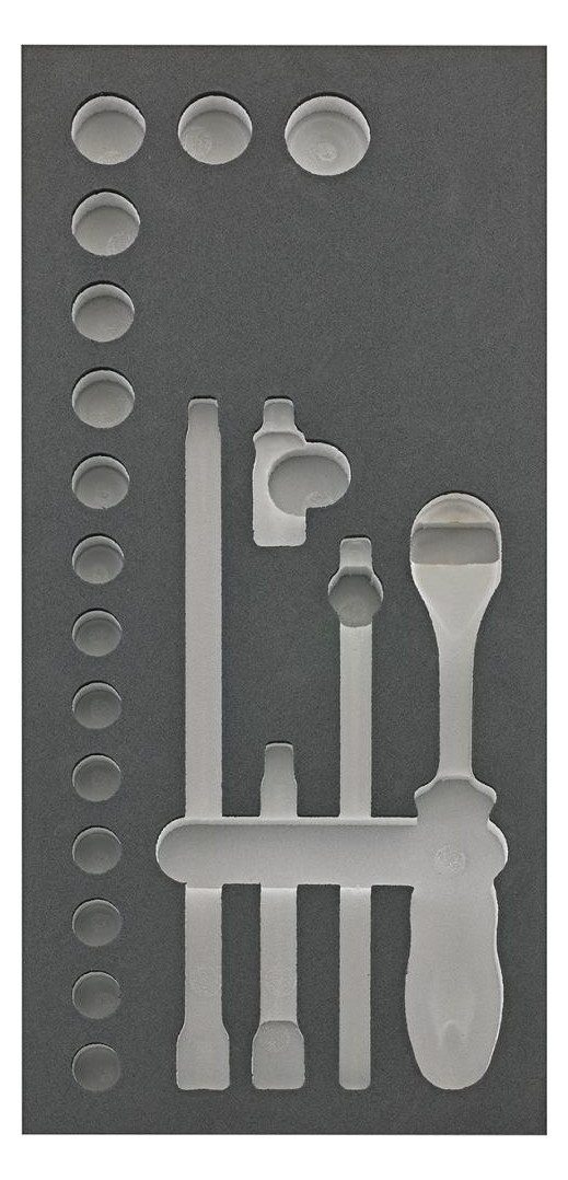 Bild Werkzeugmodul 1/3 leer Steckschlüssel 3/8"" FORTIS-0