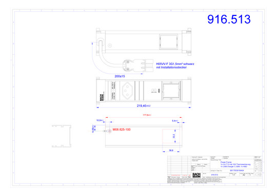 Bachmann POWER FRAME S 1xCH      916.513 