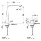 Duravit 2-Loch-Waschtisch-Armatur XL D.1 Ausladung 180mm, ohne Zugstangen-Ablaufgarnitur, chrom