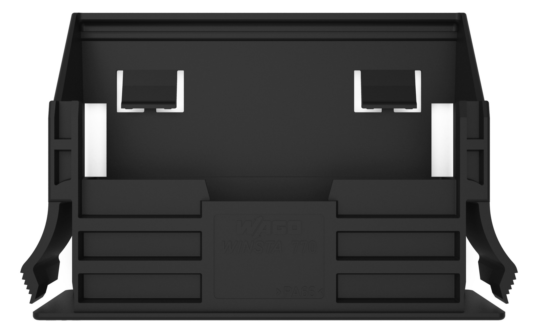 Rahmen Snap-In sw 5p Stecker/Buchse
