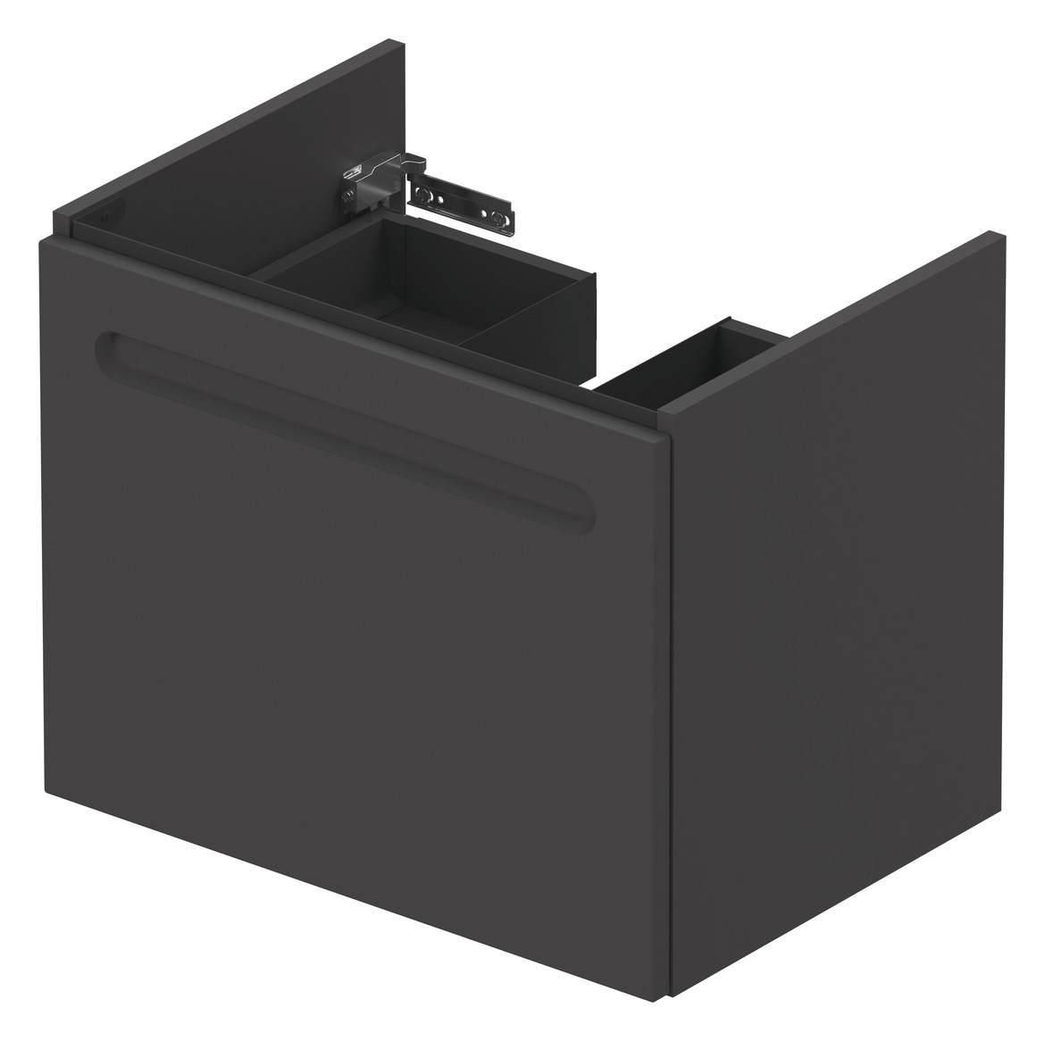 Duravit Waschtisch-Unterschrank No. 1 59 x 42,6 x 47,8 cm, Graphit Matt, 1, Schubkasten, 1 Auszug, wandhängend