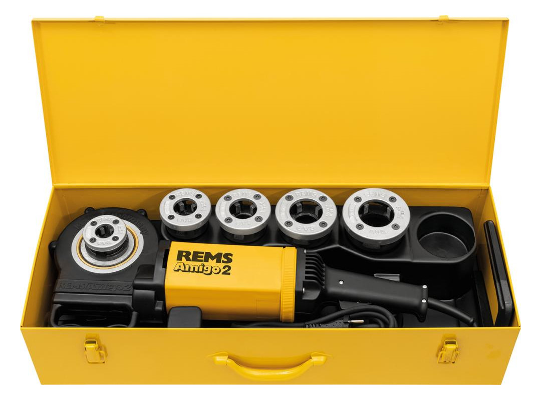 Bild elektr. Gew.schneidkluppe REMS Amigo 2 S et R 1/2-2-1