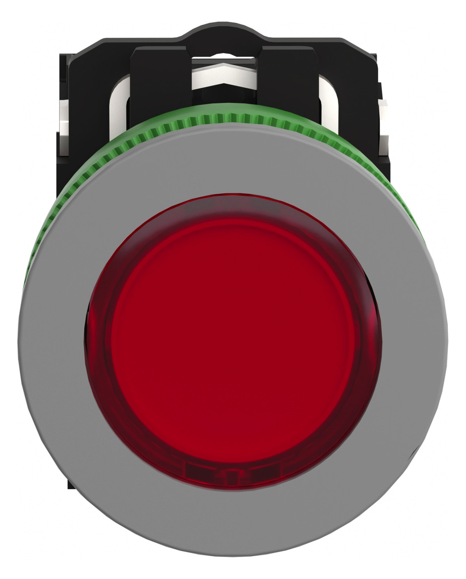 Drucktaster 1f rt rnd Ø30,5mm 1S 1Ö IP66 fl Geeignet für Beleuchtung Tastend