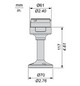Standfuß mit Rohr sw 385mm Metall