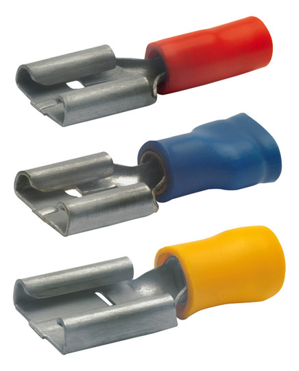 Flachsteckhülse Ms bl 1,5-2,5qmm teiliso fl_6,3x0,8mm fl 6,3x0,8mm