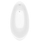 V&B Sonderform-Badewanne Aveo New Generation 190x95cm, speziell, freistehend, mit Ablaufgarnitur, stone white