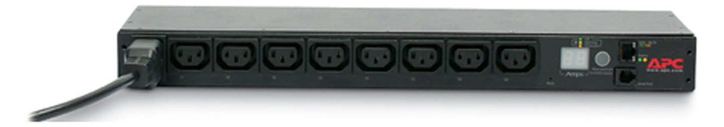 Rack-Stromverteilung 1HE 8xC13 230V m.Display m.LED-Anz Schaltbar