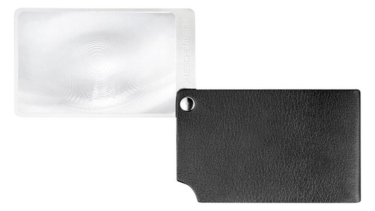 ESCHENBACH-Scheckkartenlupe, schwarz  visoPOCKET - 2,5-fach