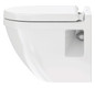 Duravit WC-Sitz Starck 3 ohne Absenkautomatik, Scharniere Edelstahl, weiß