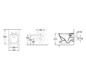 V&B Combi-Pack-Wand-Tiefspüler DirectFlush Architectura 37x53cm, oval, spülrandlos, wandhängend, waagerecht, mit WC-Sitz, weiß