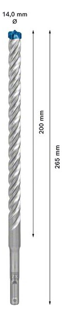 Bild Hammerbohrer EXPERT 14x200x265mm Bosch V E à 10 Stück SDS plus-7X-2