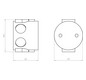 BSdose E120 UP Ø60x60mm Kst rnd IP2X Brandschutzdose
