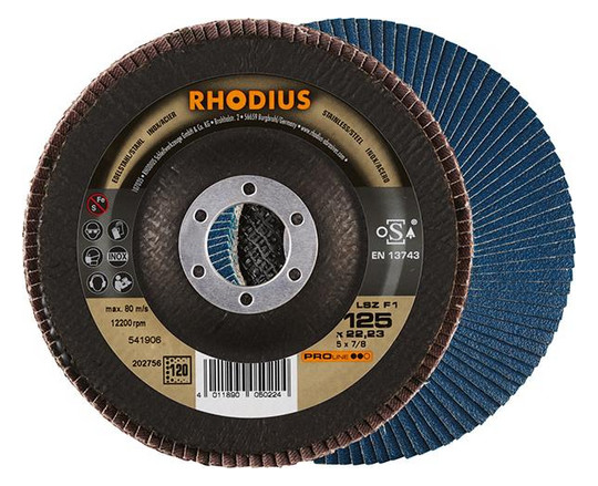 RHODIUS-Lamellenschleifscheibe LSZ F1 - 125mm, K120,...