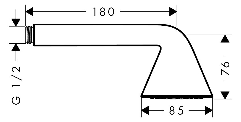 hansgrohe Handbrause Axor 85mm, 1jet, polished red gold
