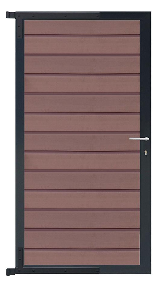 Bild WOLLBACH-Serie-Tor 90 x 175 cm Kompletts et Mokka/Anthrazit - n.a.-0