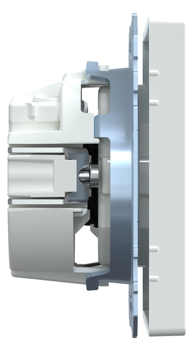 Steckdose 1f lows glz System Design UP m.BS Mit erhöhtem Berührungsschutz IP20