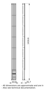 Sammelschiene 400A fl 1400xxmm