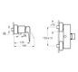 VitrA Bad Brause-Einhebelmischer Root Square Gold, Wandmontage