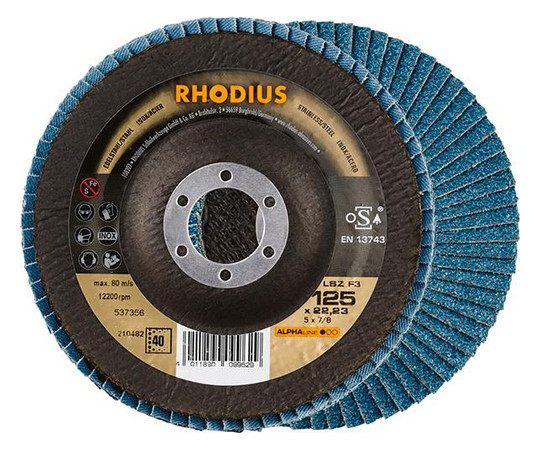 RHODIUS-Lamellenschleifscheibe LSZ F3 - 125mm, K40,...