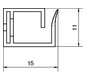 Verdrahtungskanal lgr 10x10x250mm m.OT hfr Bodenl