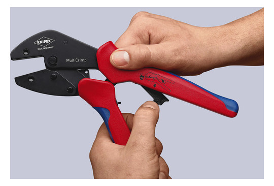 Kerbzange mech 250mm versch.Eins 0,5-6qmm AWG10-20