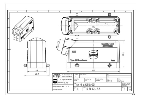HART Han 24B-gs-M25 (2x24DD) 19300241515 
