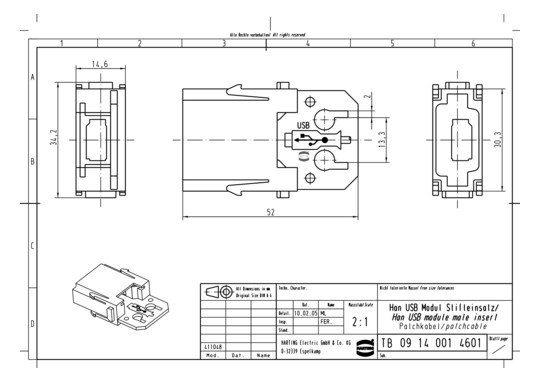 HART Han 1 Mod-M USB Patchka 09140014601 