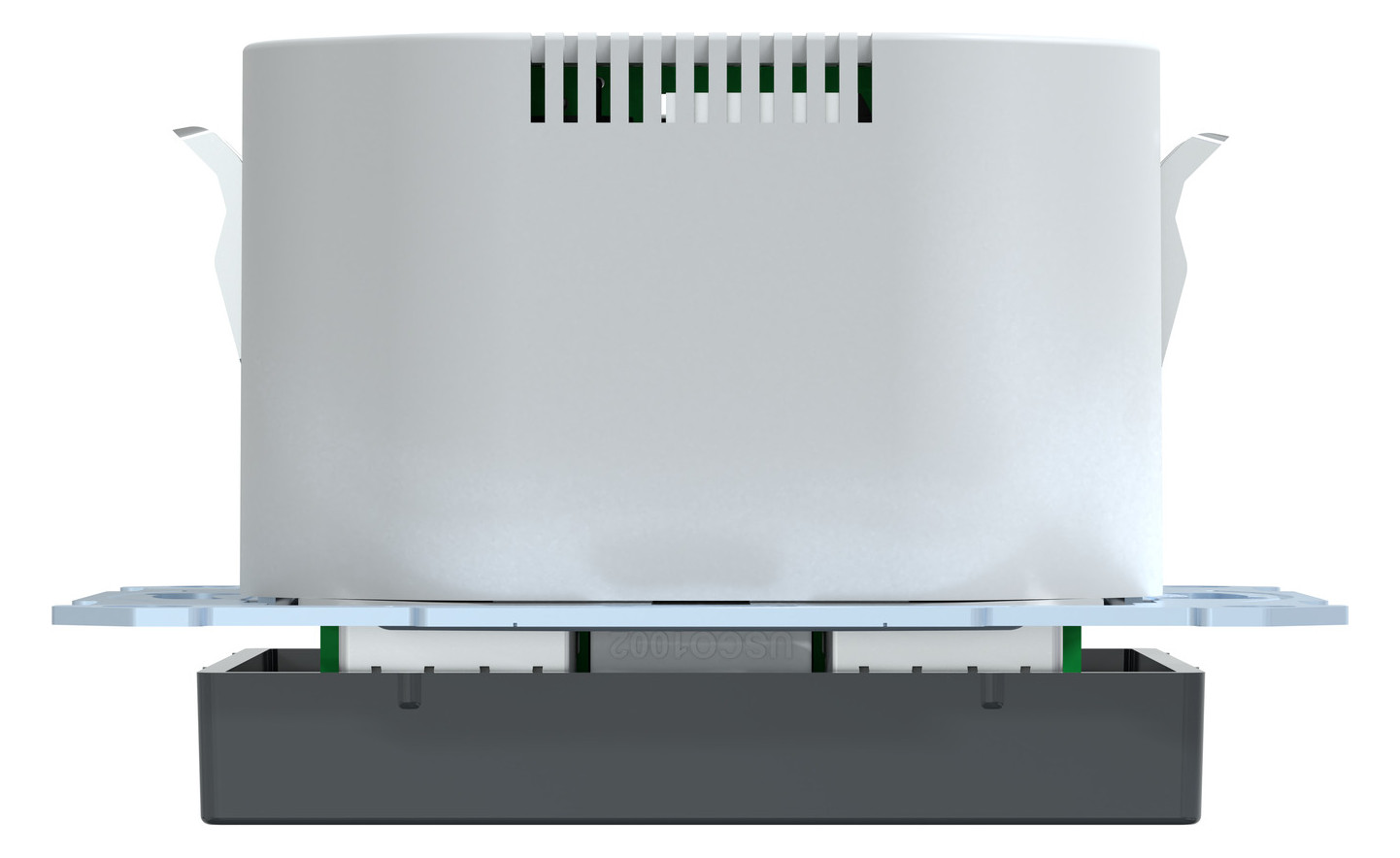 Steckdose 1f anth mt 2USB-A UP m.BS USB IP20 Mit erhöhtem Berührungsschutz