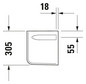 Duravit Halbsäule D-Code 24,5x26,8cm, weiß