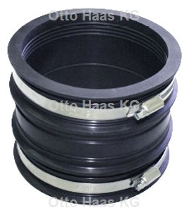 HAAS Gummiverbinder OHA 84-90 mm, DIN EN 681, schwarz