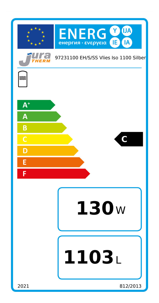 Juratherm Vlies-Isolierung Ecoline EH/EHS/EHSS 1100, 130 mm, silber