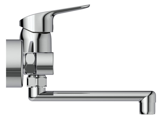 Ideal-Standard Wand-Spültisch-Einhebelmischer CeraFlex Ausladung 200mm, Rohrauslauf schwenkbar, chrom