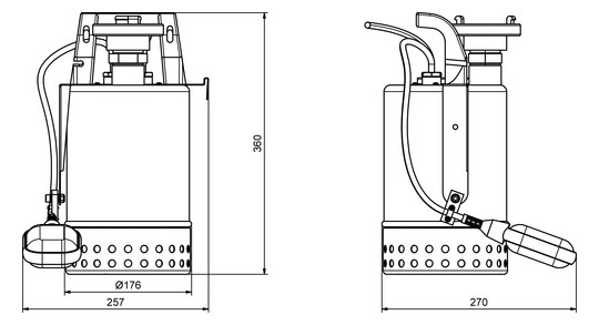Zehnder-Pumpen Flutset E-ZW Edelstahl, 230 V