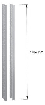Profil 1800x45x45mm Metall gr RAL7035