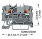 Reihenklemme 0,25-4qmm 1Etage 2kl gr 24A TS35 Hutschiene TH35
