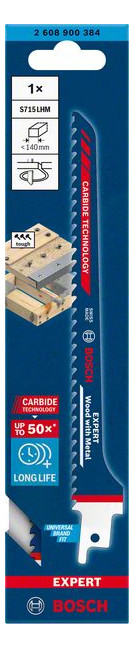 Bild Säbelsägeblatt S715LHM EXPERT Bosch VE à 1 Stück Flexible f Wood and Metal-1