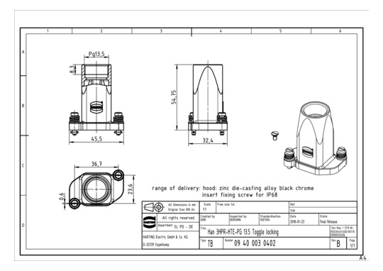 HART Han 3HPR-gg-KV-13,5     09400030402 