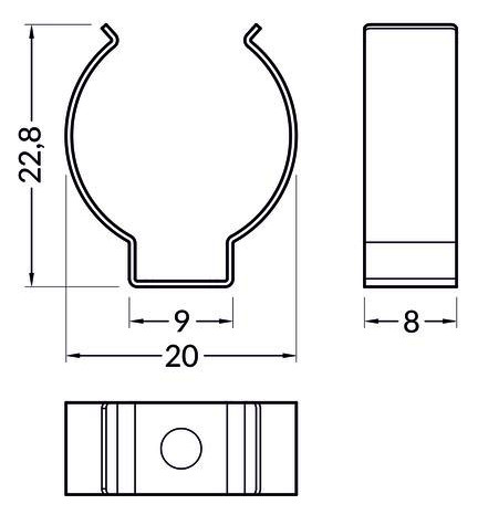 Befestigungsset alu