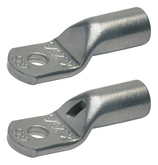 Rohrkabelschuh 10qmm M10 180° (horiz) Cu Kl.2 Ring verzinnt