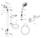 hansgrohe Brausesystem Croma 100 Multi 958 mm Brausestange, mit Thermostat, chrom
