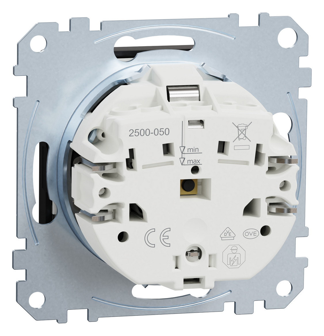 Steckdose 1f sw mt UP m.OL m.BS IP20 Mit Orientierungslicht