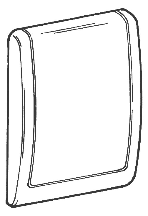 43177SH-ABDECKPLATTE CLASSIC680, WEIß