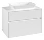 V&B Waschtischunterschrank Collaro 80x54,8x50cm, Waschtisch mittig, white matt