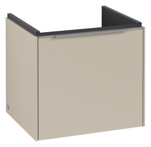 V&B Waschtisch-Unterschrank Subway 3.0 47,3x42,9x40,8cm, ohne LED/Griff Aluminium glänzend, cashmere grey