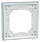 Rahmen 1f krws glz Glas f.GEB-K kristallweiß Unterputzmontage